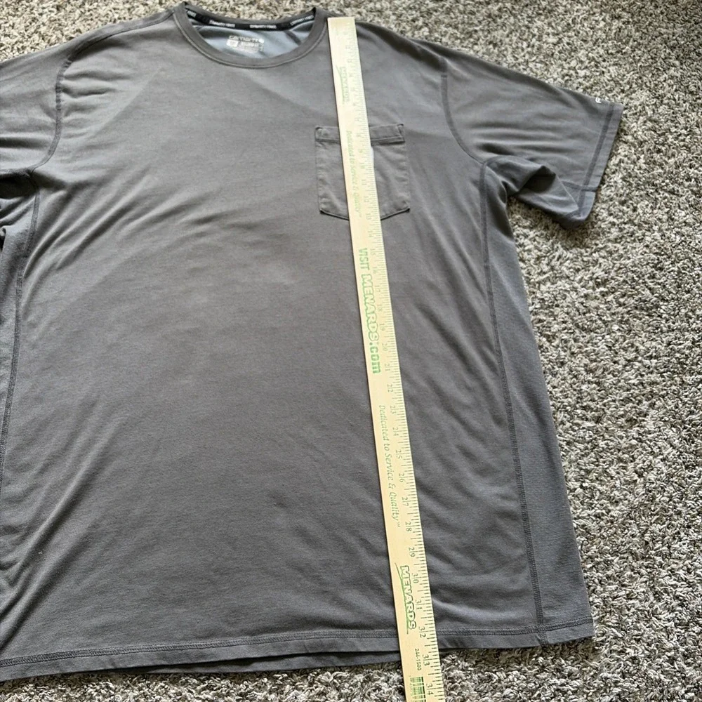Carhartt Force Relaxed Fit Short Sleeve Gray T Shirt Mens 2XLT Tall Workwear